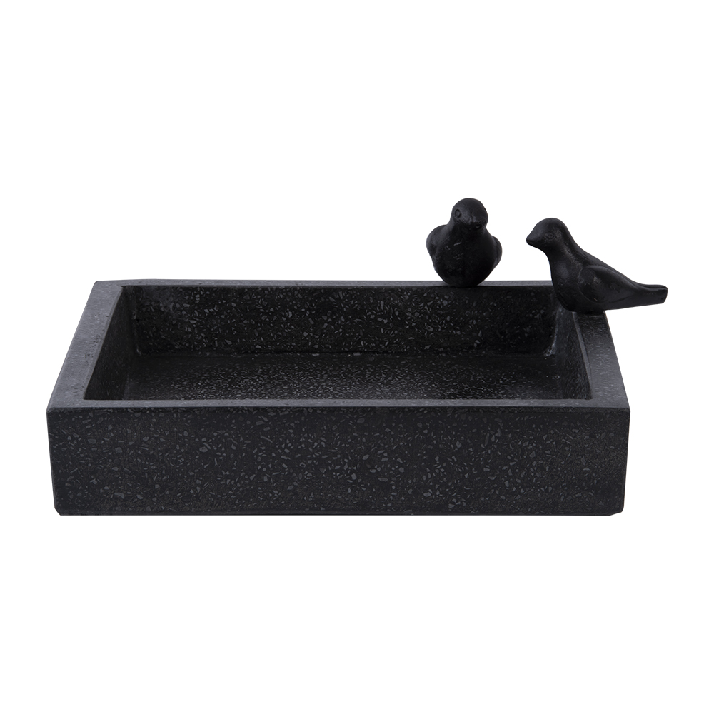 Vogeltränke Terrazzo Quadratisch
