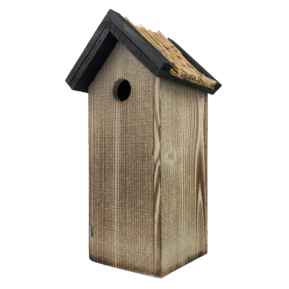 Geflammtem Holz mit schwarzem Dach & Stroh – Bild 7