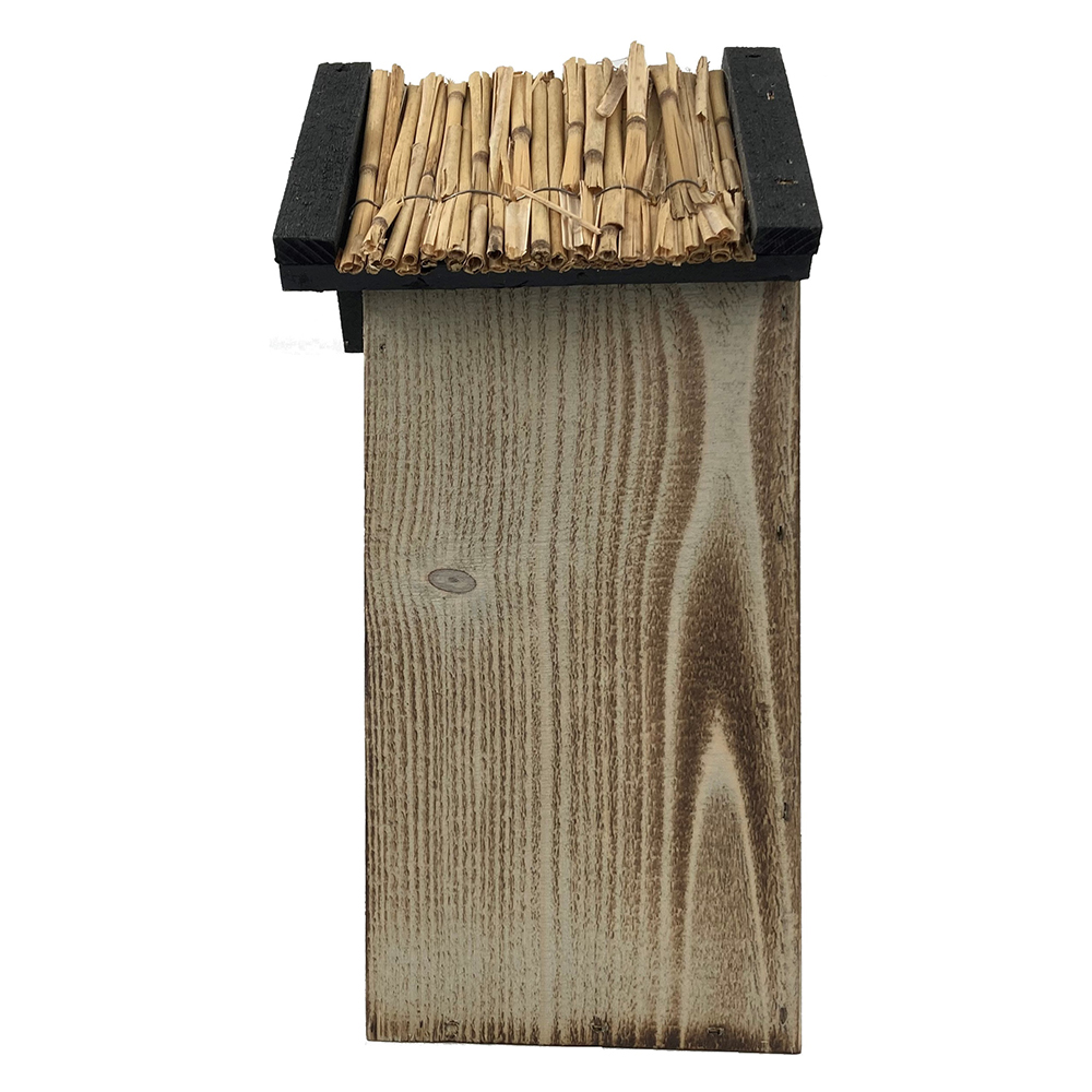 Geflammtem Holz mit schwarzem Dach & Stroh – Bild 6