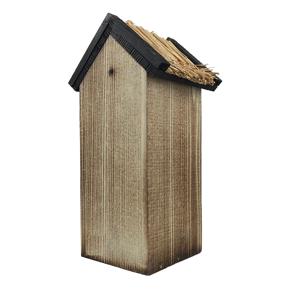 Geflammtem Holz mit schwarzem Dach & Stroh – Bild 3