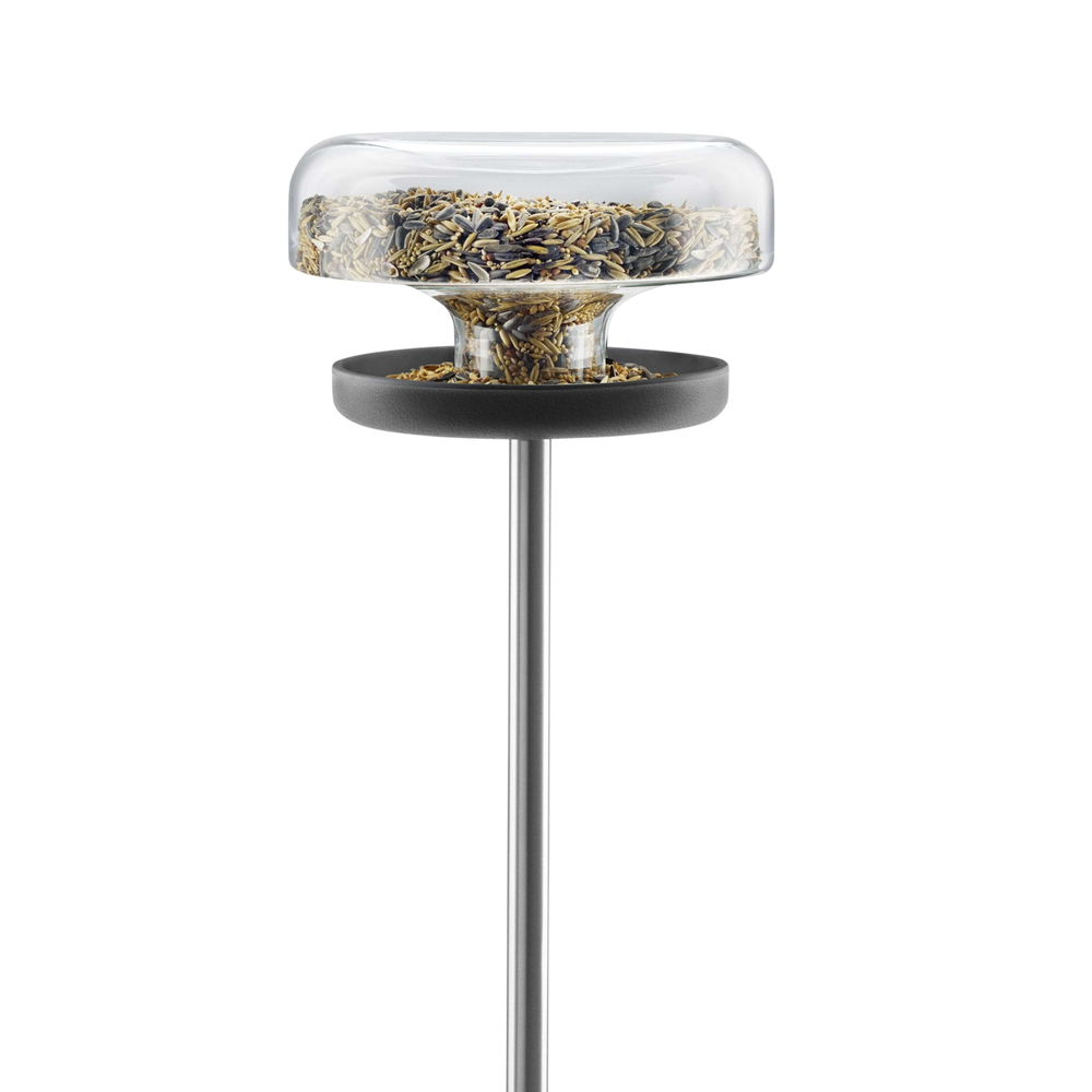 Futtertisch - Glas - Mit Erdspieß